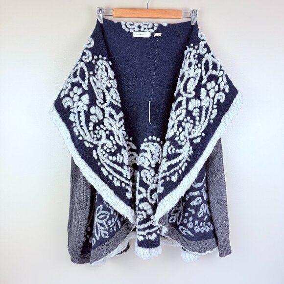 NWT Anthropologie Sleeping on Snow First Snow Wool Blend Sweater Cardigan M - Picture 3 of 15